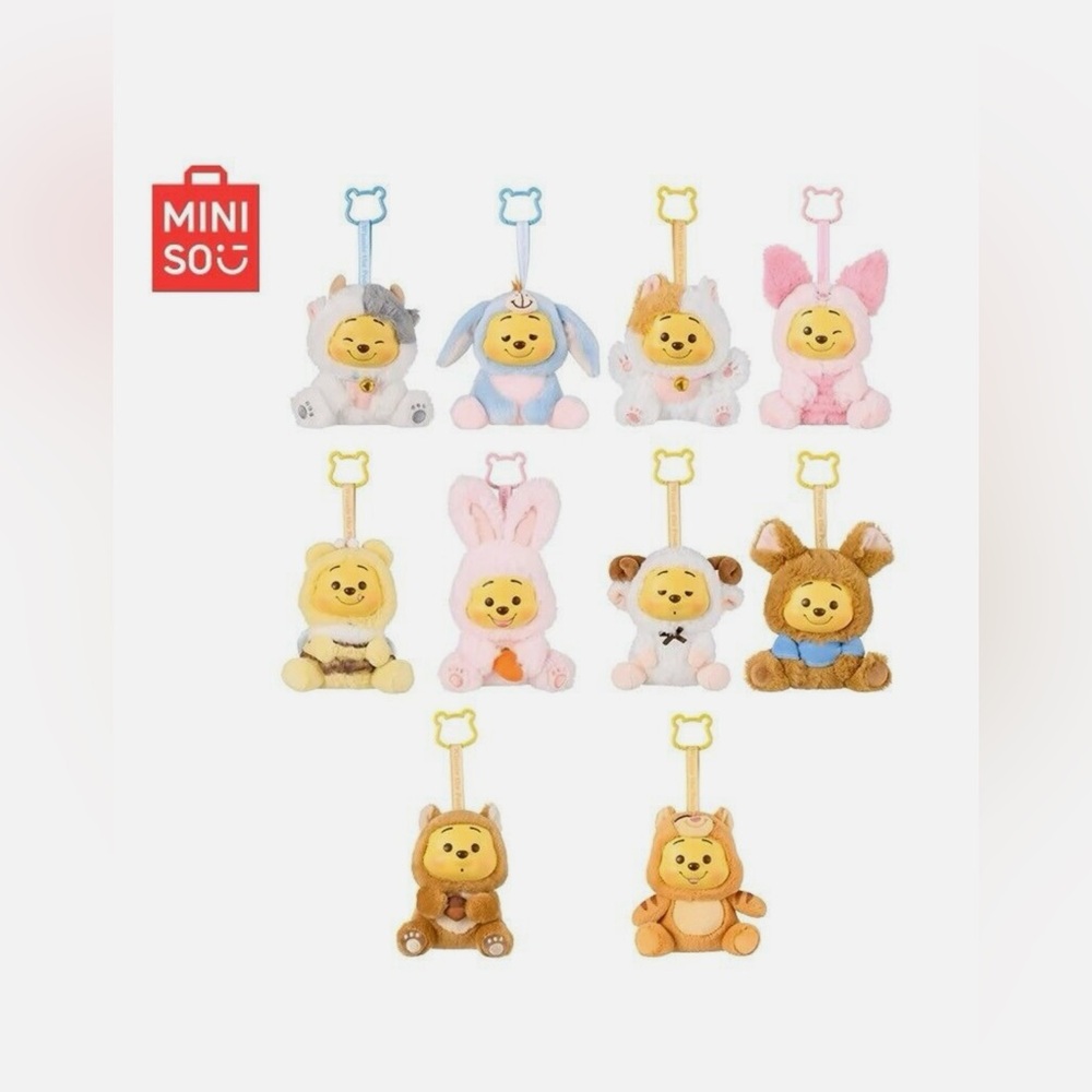 MINISO Winnie The Pooh Plush Vinyl Blind Box - Picture 4 of 11